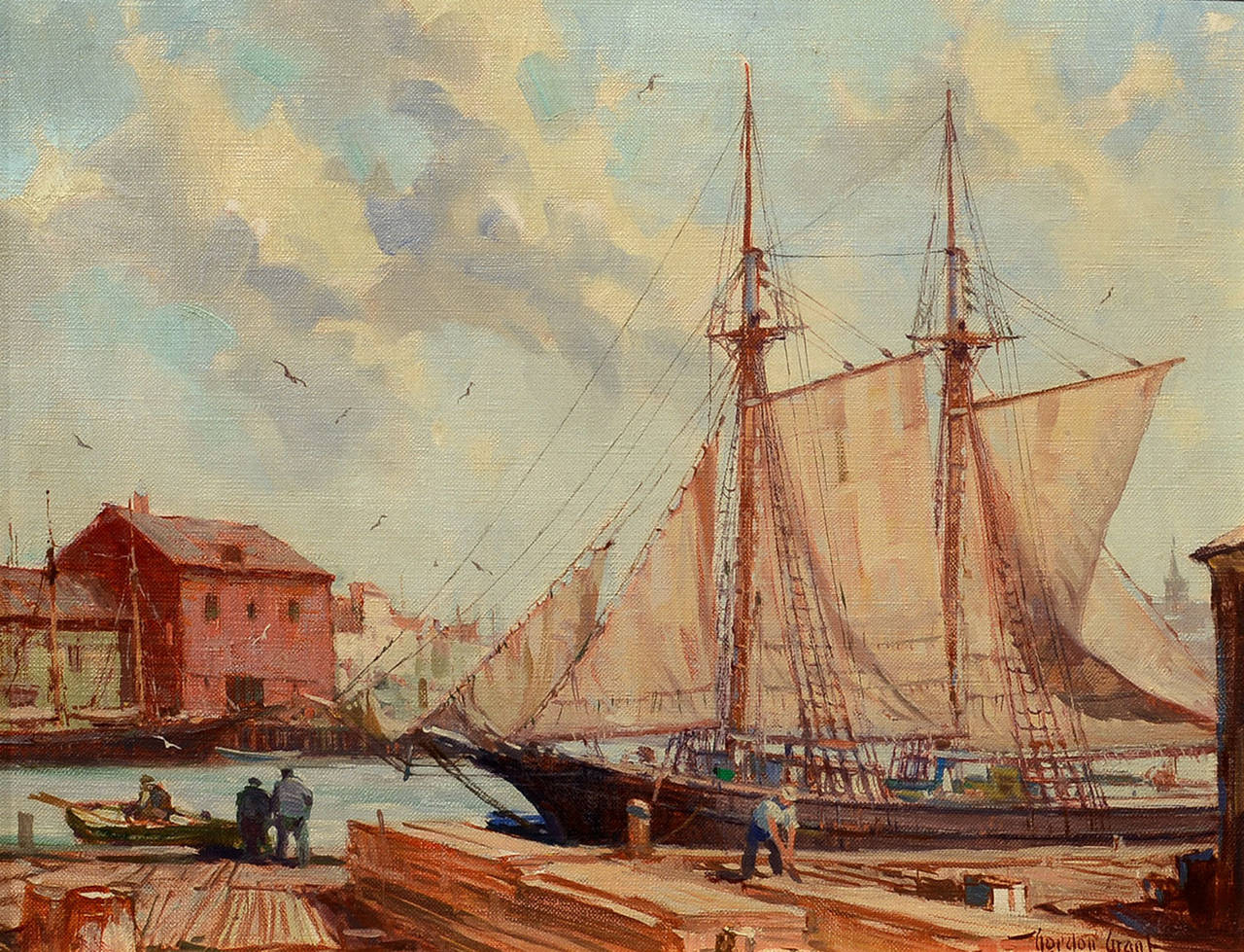 Gordon Grant Landscape Painting - Down East