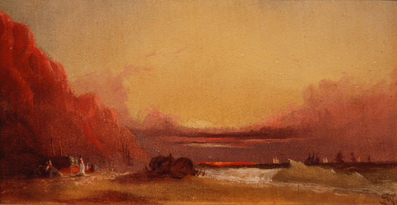 George Washington Nicholson Landscape Painting - Sunset Along the Coast