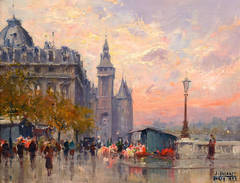 Jean Salabet - Isle de la Cite, Sunset (Conciegerie) Isle de la Cite, Sunset (Conciegerie)