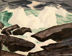 Rocks and Waves, Monhegan