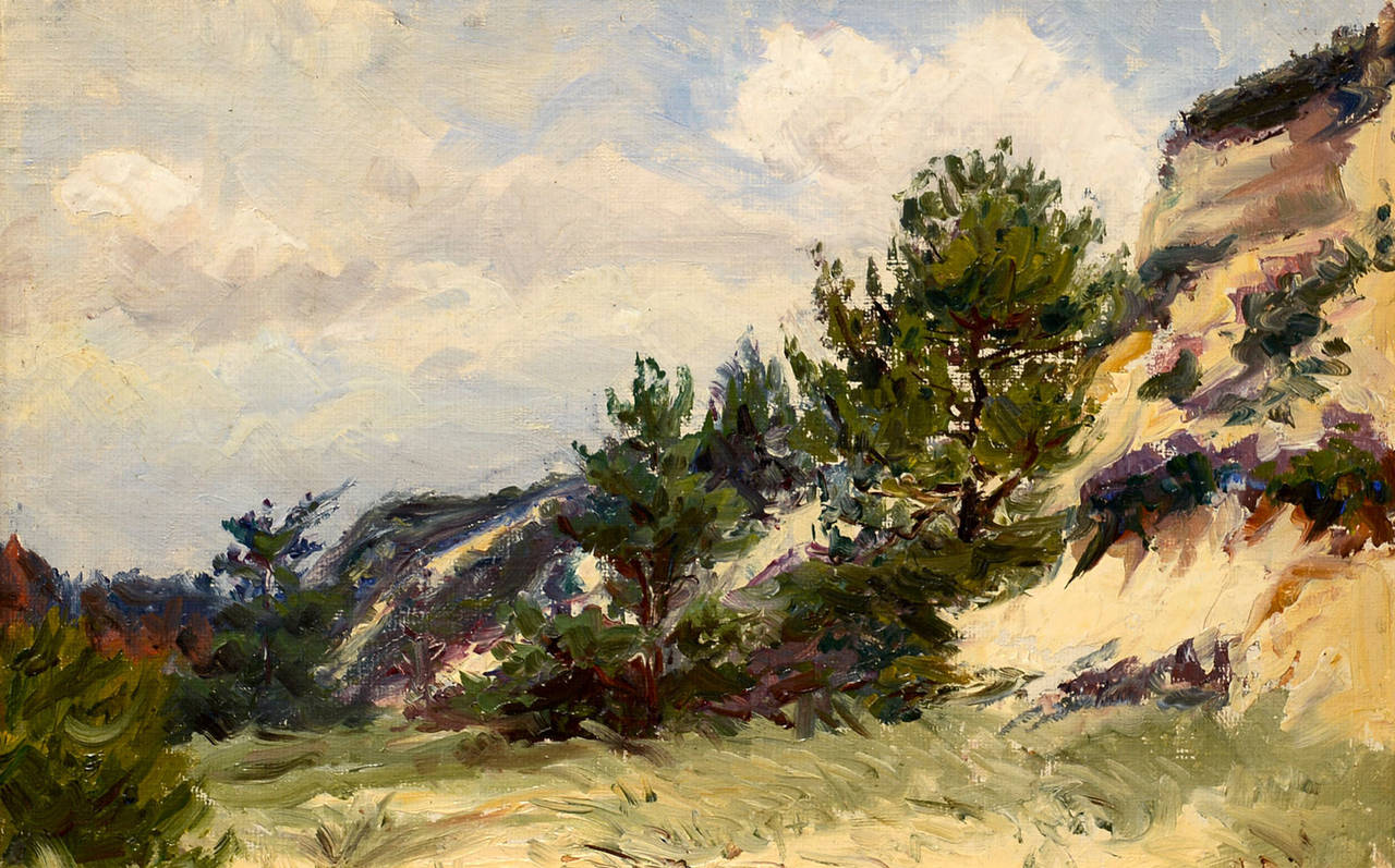 M. Isabella Cleminshaw Landscape Painting – Provence Hills