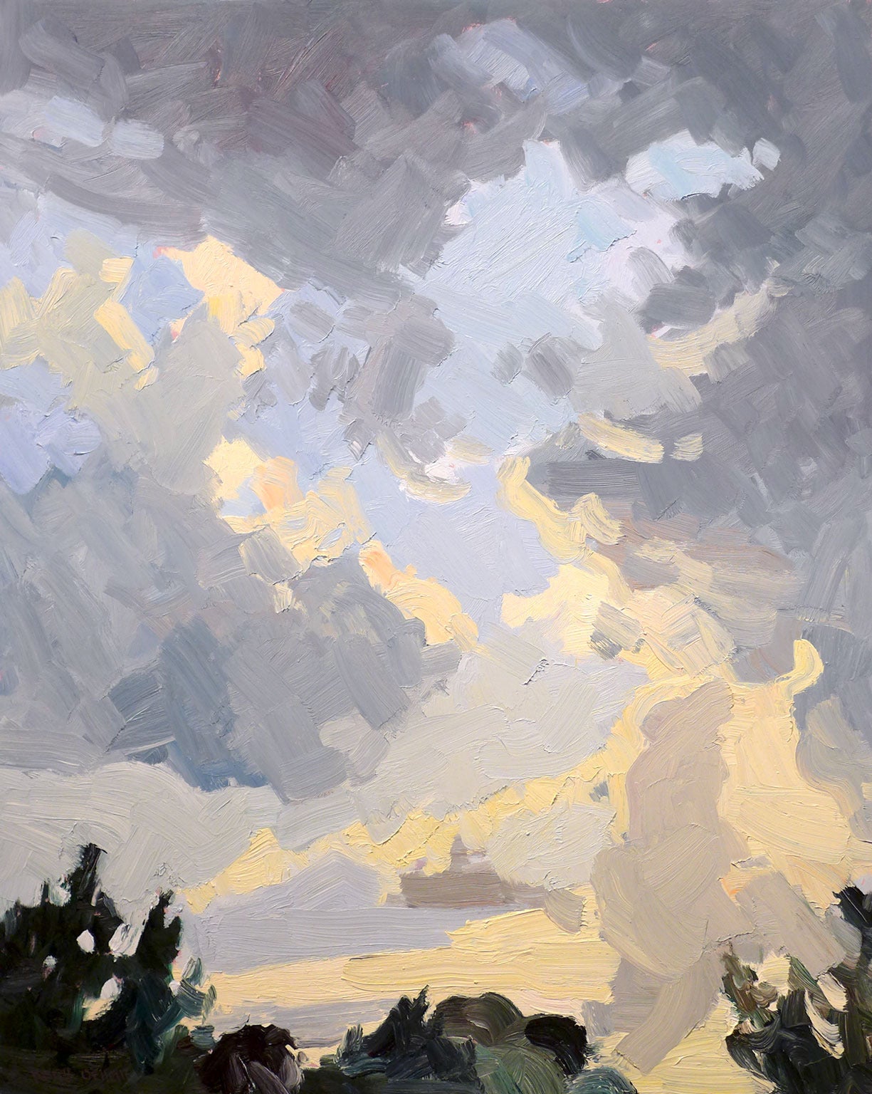 Keith Oehmig Landscape Painting - Clearing Skies