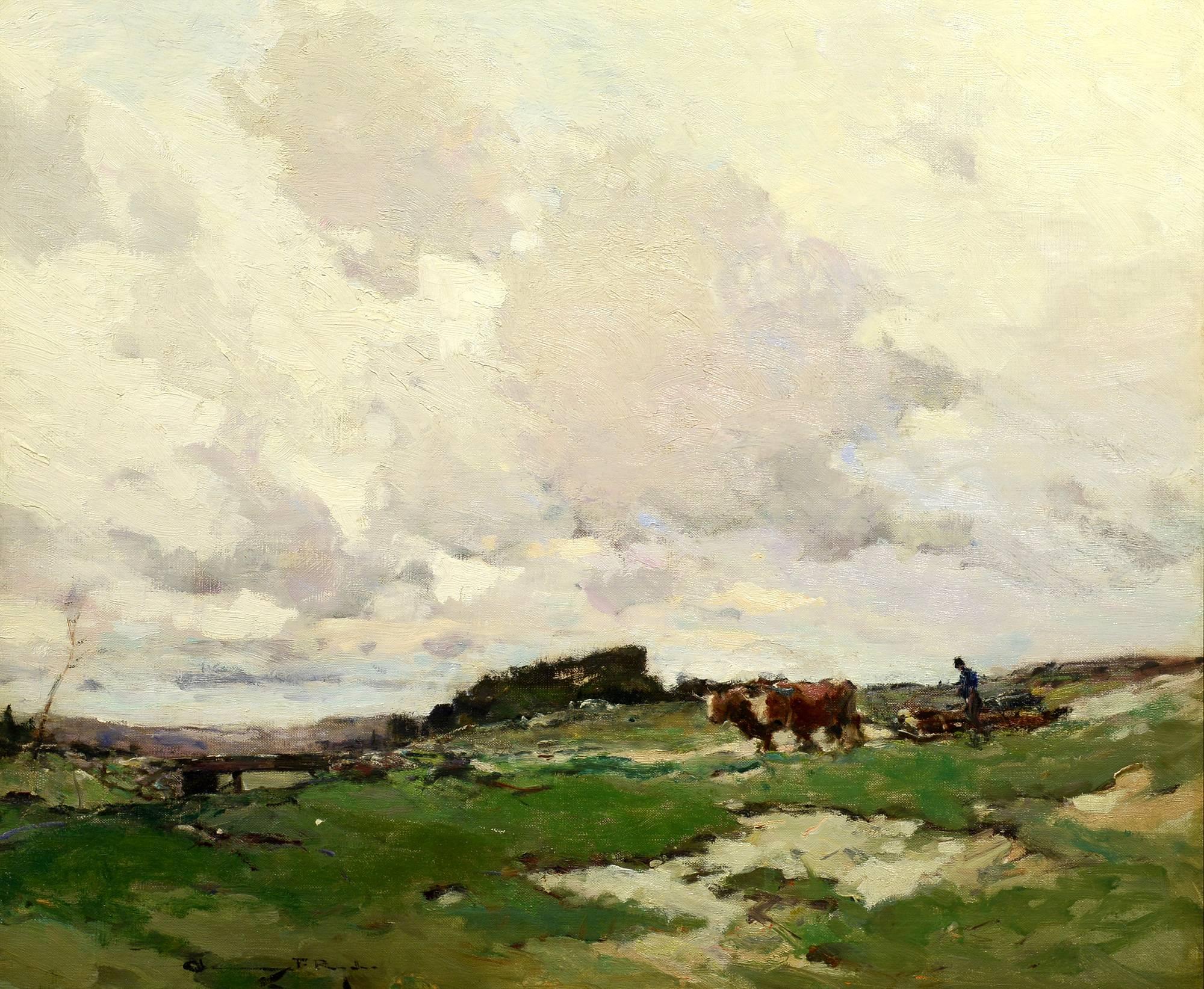 Chauncey Foster Ryder Landscape Painting - Clouds Over the Valley