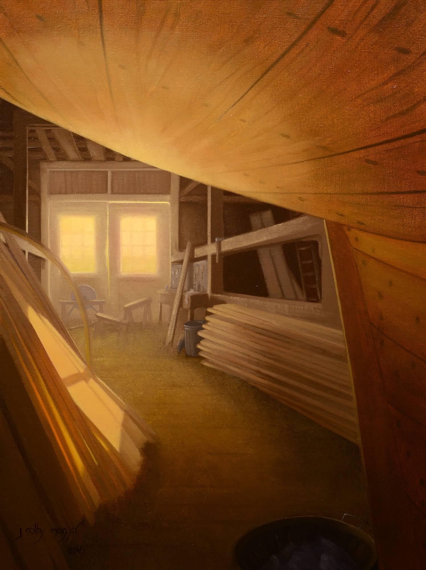 Judith Magyar Interior Painting - Friendship Sloop Underway