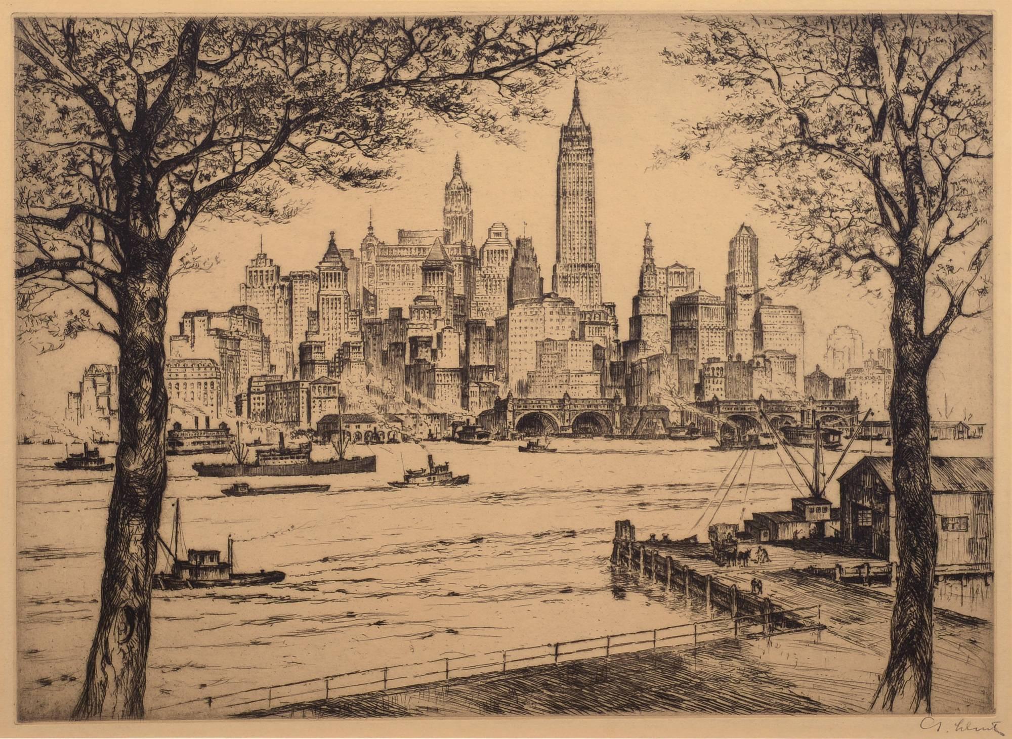 Anton Schutz Landscape Print - New York