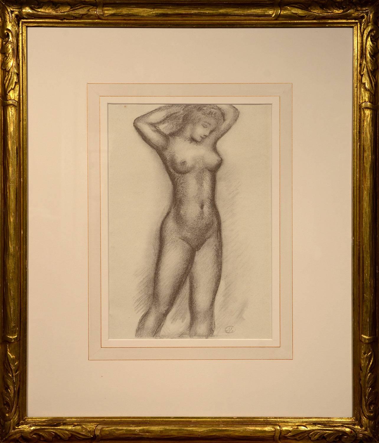 Nu de femme, vue de face (Standing Frontal Nude) - Print by Aristide Maillol