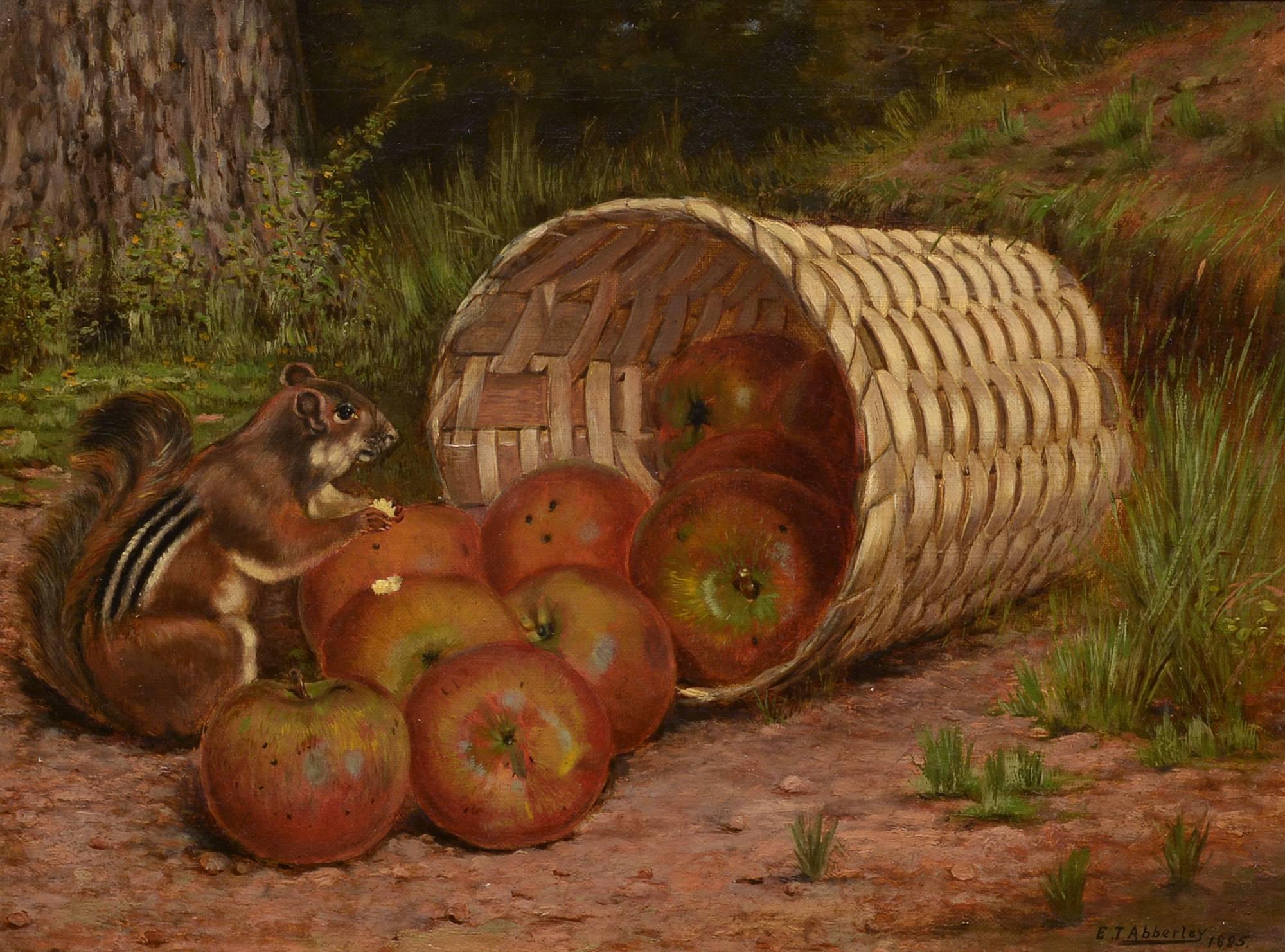 Elias T. Abberley Animal Painting - A Stolen Feast