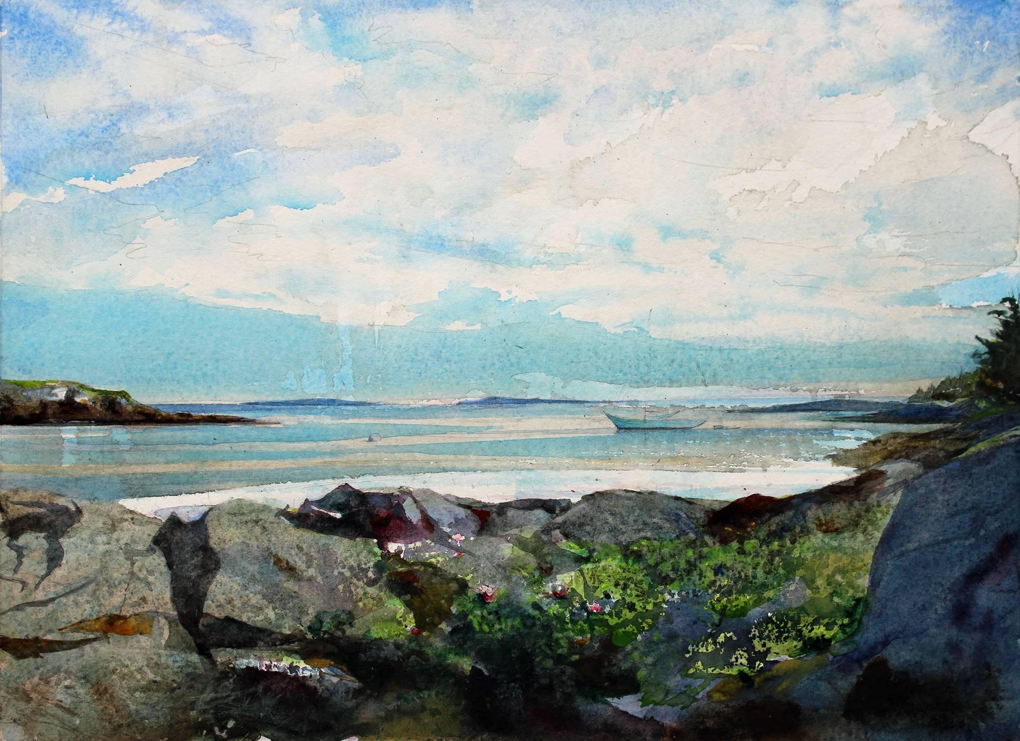 Paul Niemiec Jr. Landscape Painting - Camden Skies