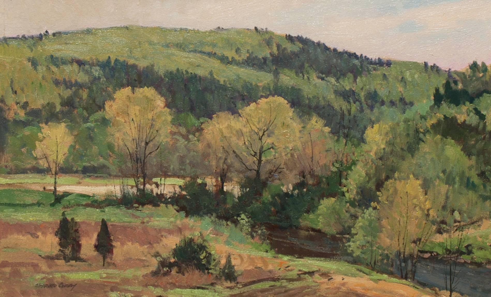 Bernard Corey Landscape Painting - Along the River