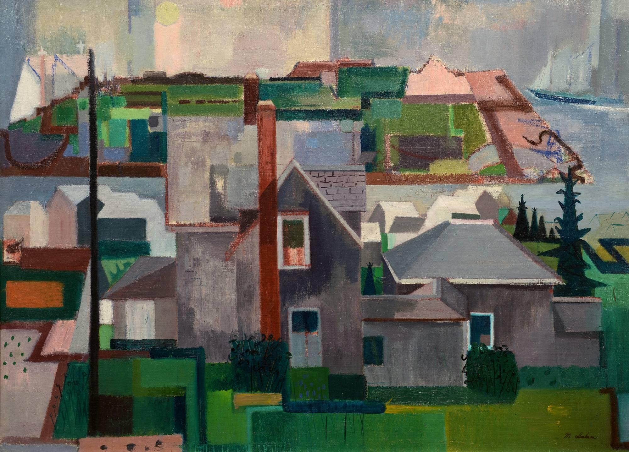 Morris Shulman Abstract Painting - Horn's Hill, Monhegan