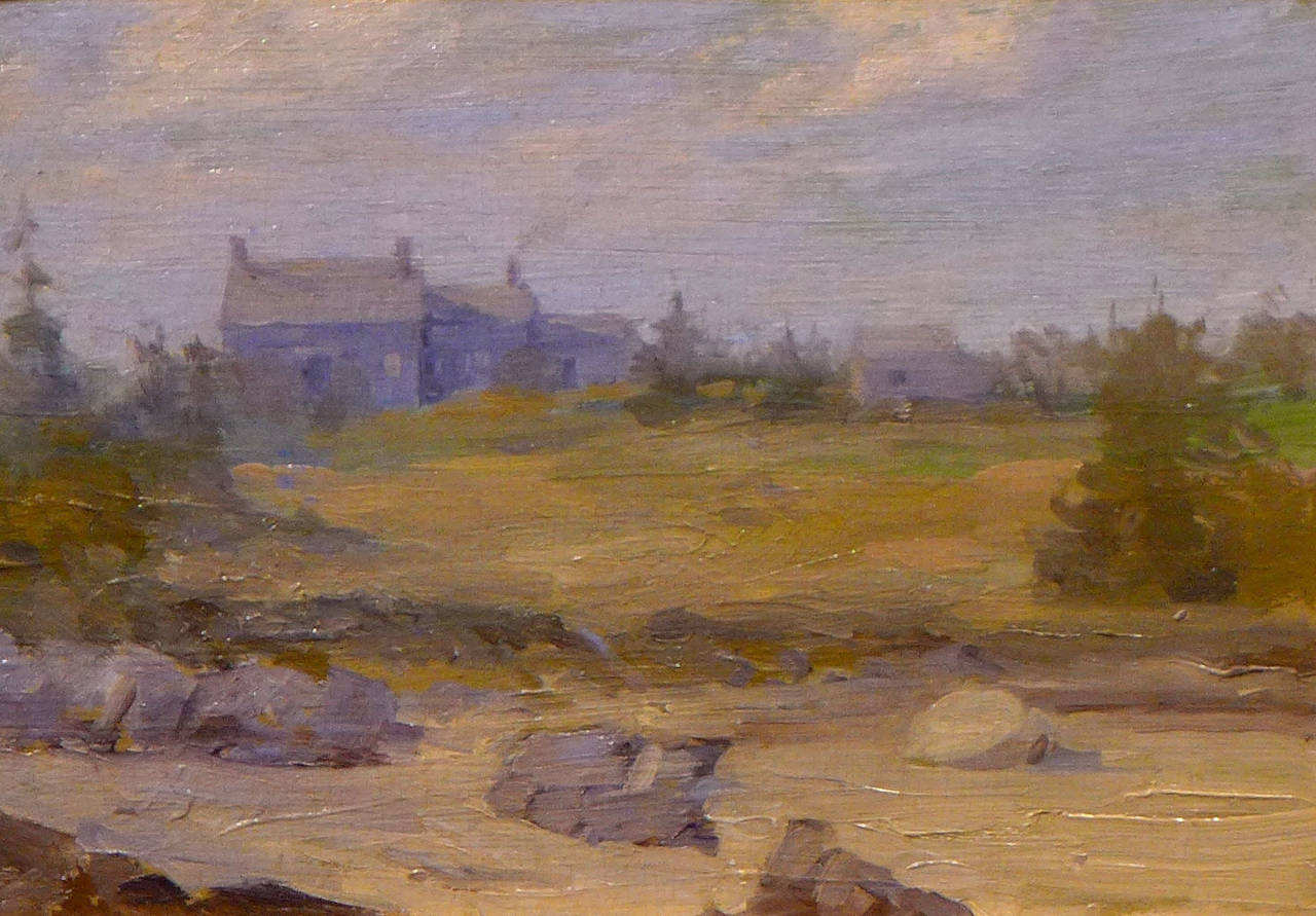 Ernest Haskell Landscape Painting - Phippsburg