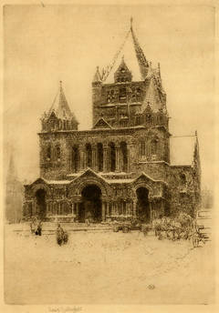 Antique Trinity Church, Boston