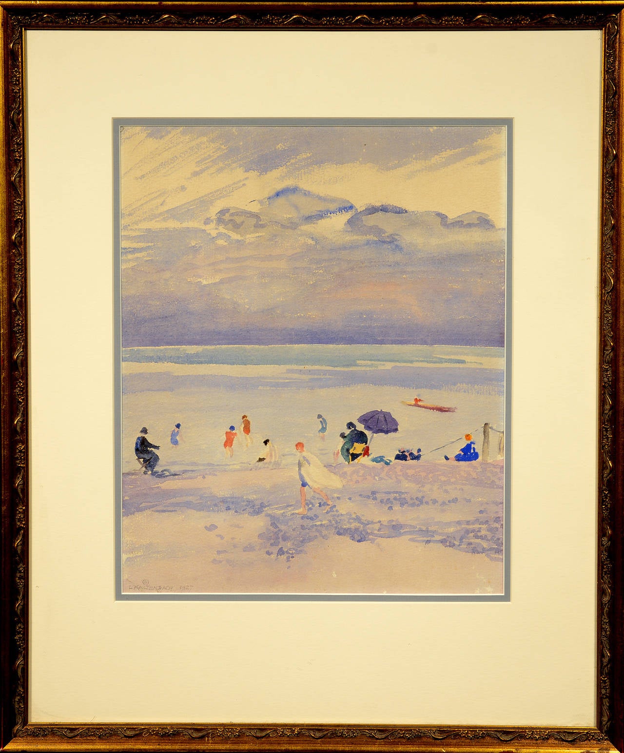 Day at the Beach - Art by Lucile Kaltenbach