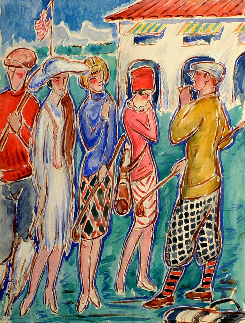 Rufus Dryer Figurative Painting - At the Club