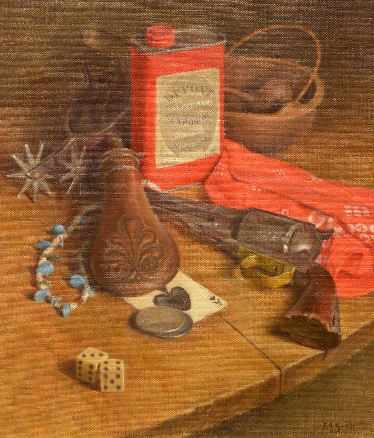 Flavia Bensing Scott Still-Life Painting - Western Still Life