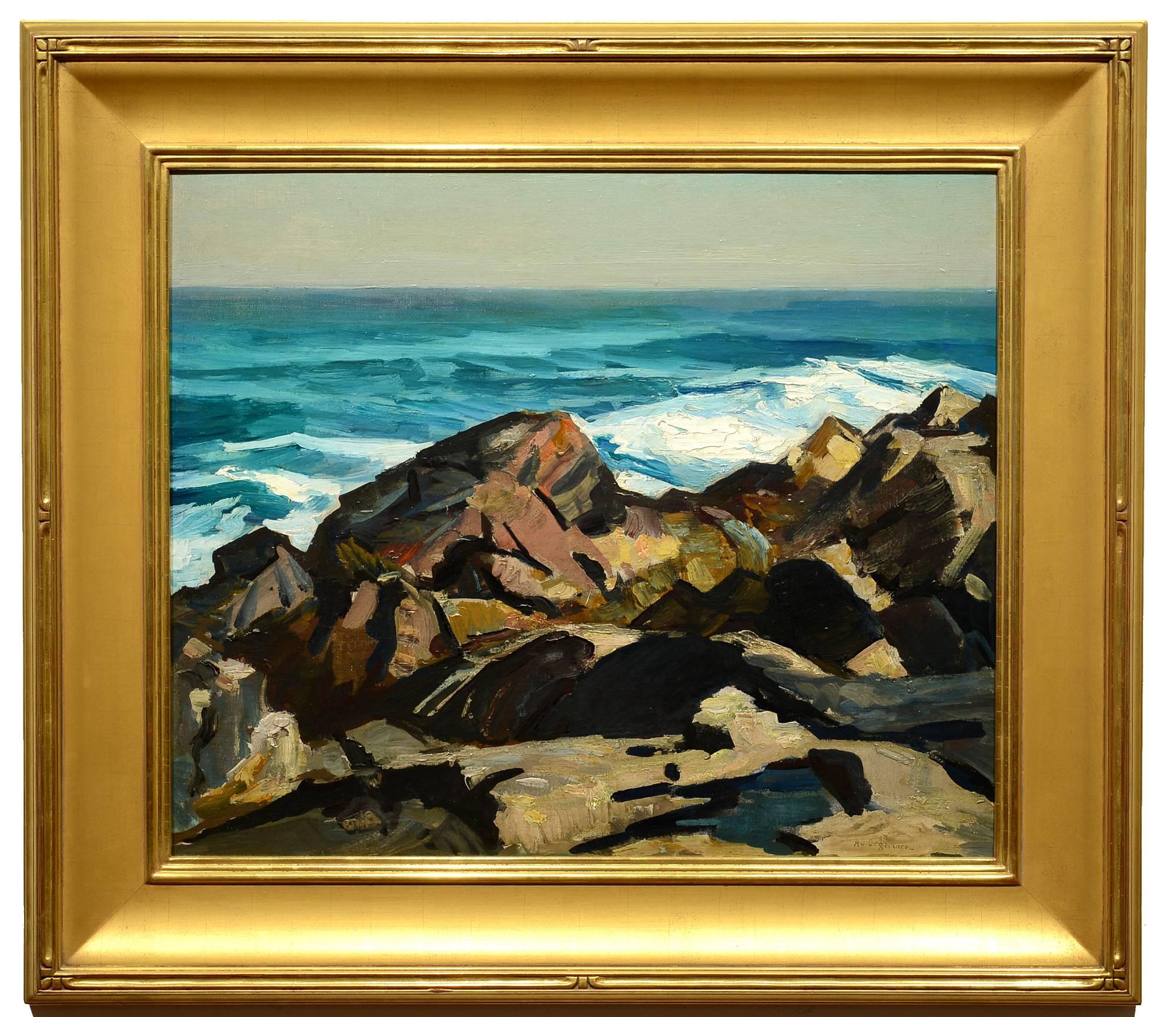 Monhegan Ledges - Painting by Abraham Jacob Bogdanove