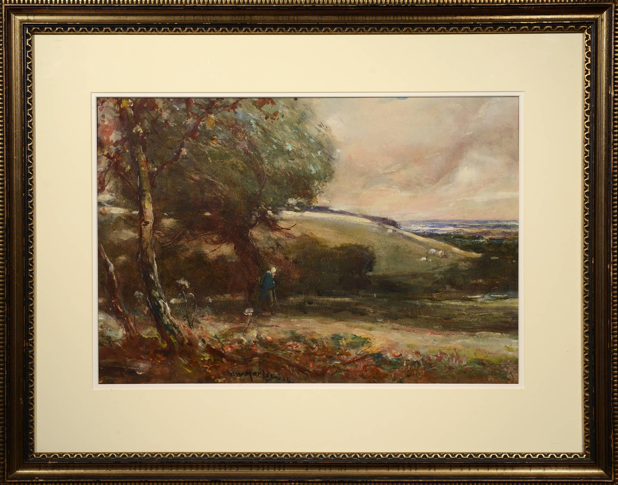 Figure au bord de la mer - Art de Thomas William Morley