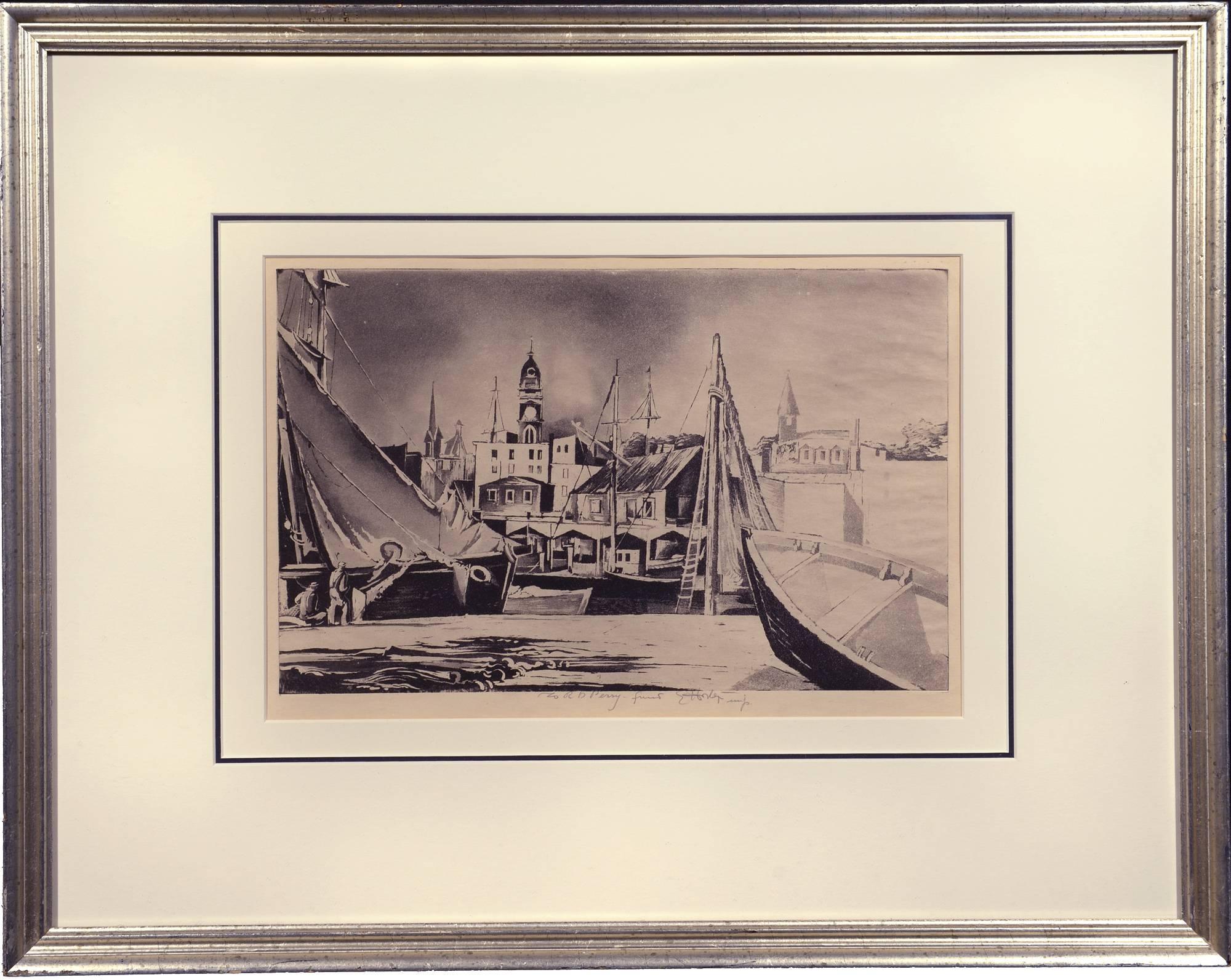 In the Harbor - Print by Earl Horter