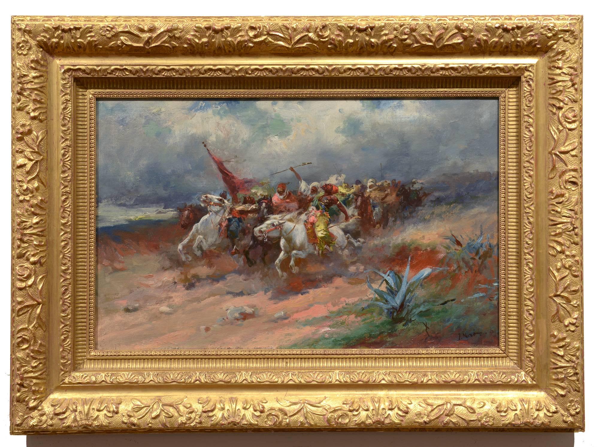 Desert Charge - Painting by Joaquim Miro Argenter