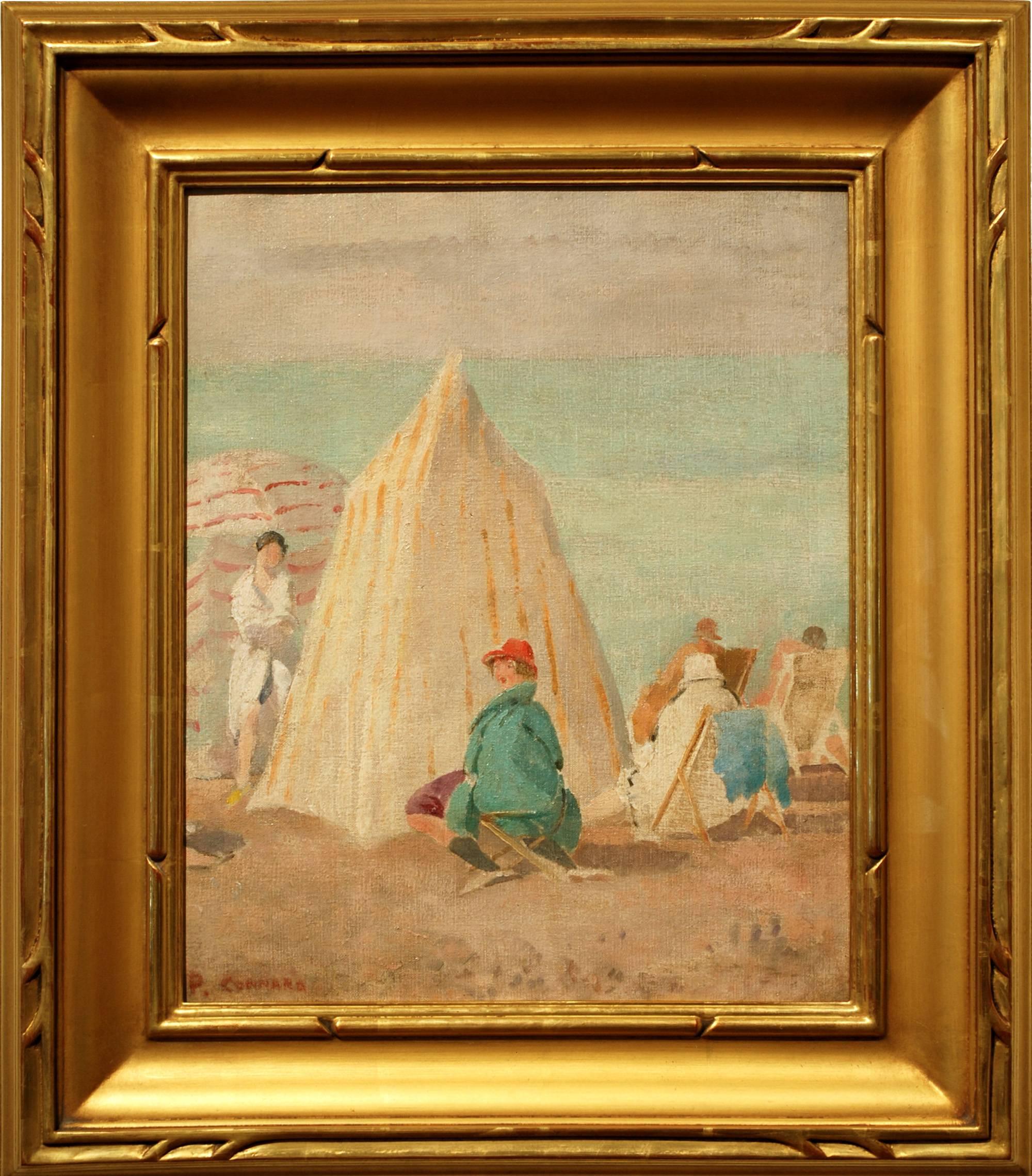 At the Beach - Painting by Philip Connard