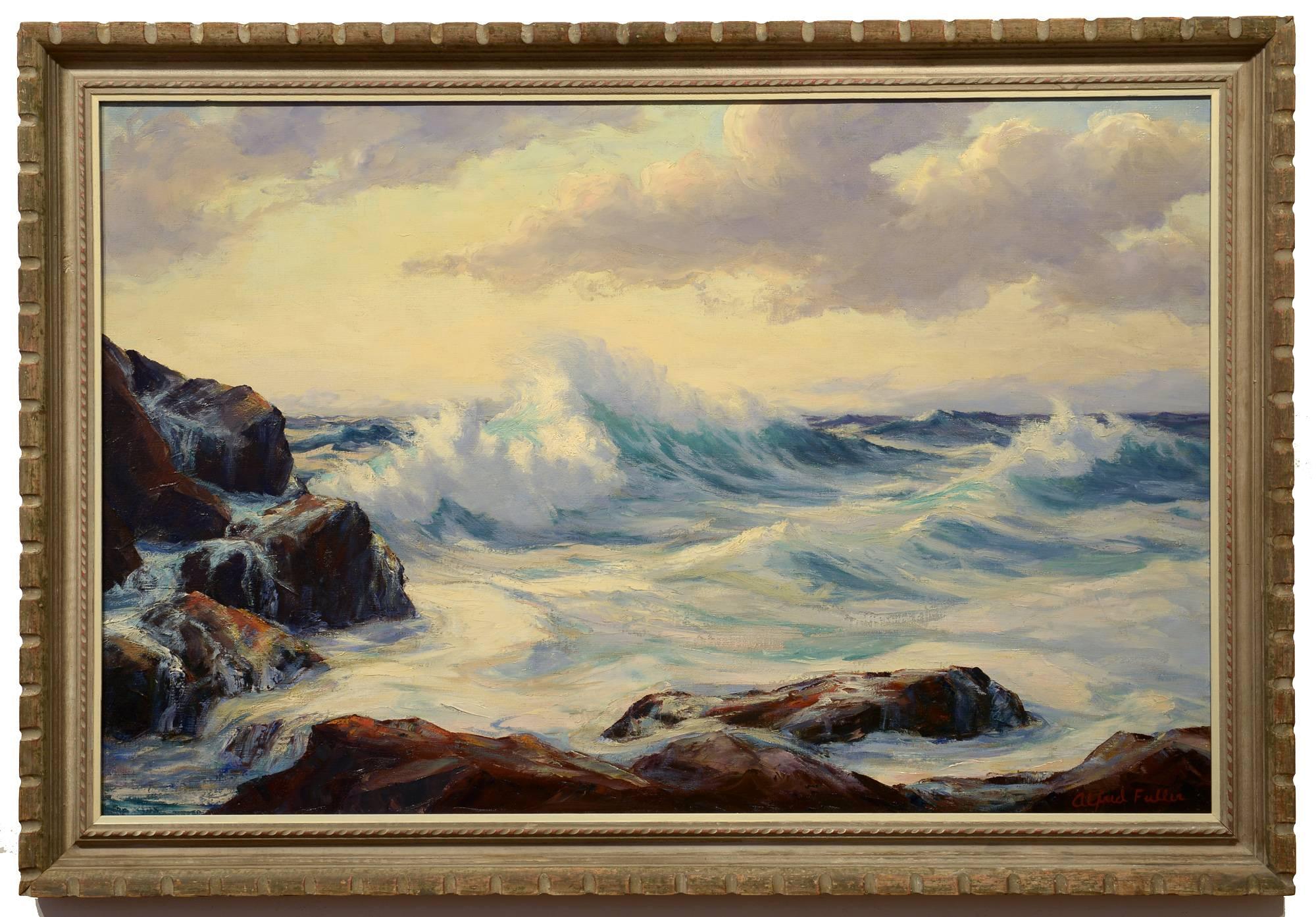 Heavy Surf, Monhegan - Painting by Alfred Fuller (b.1899)