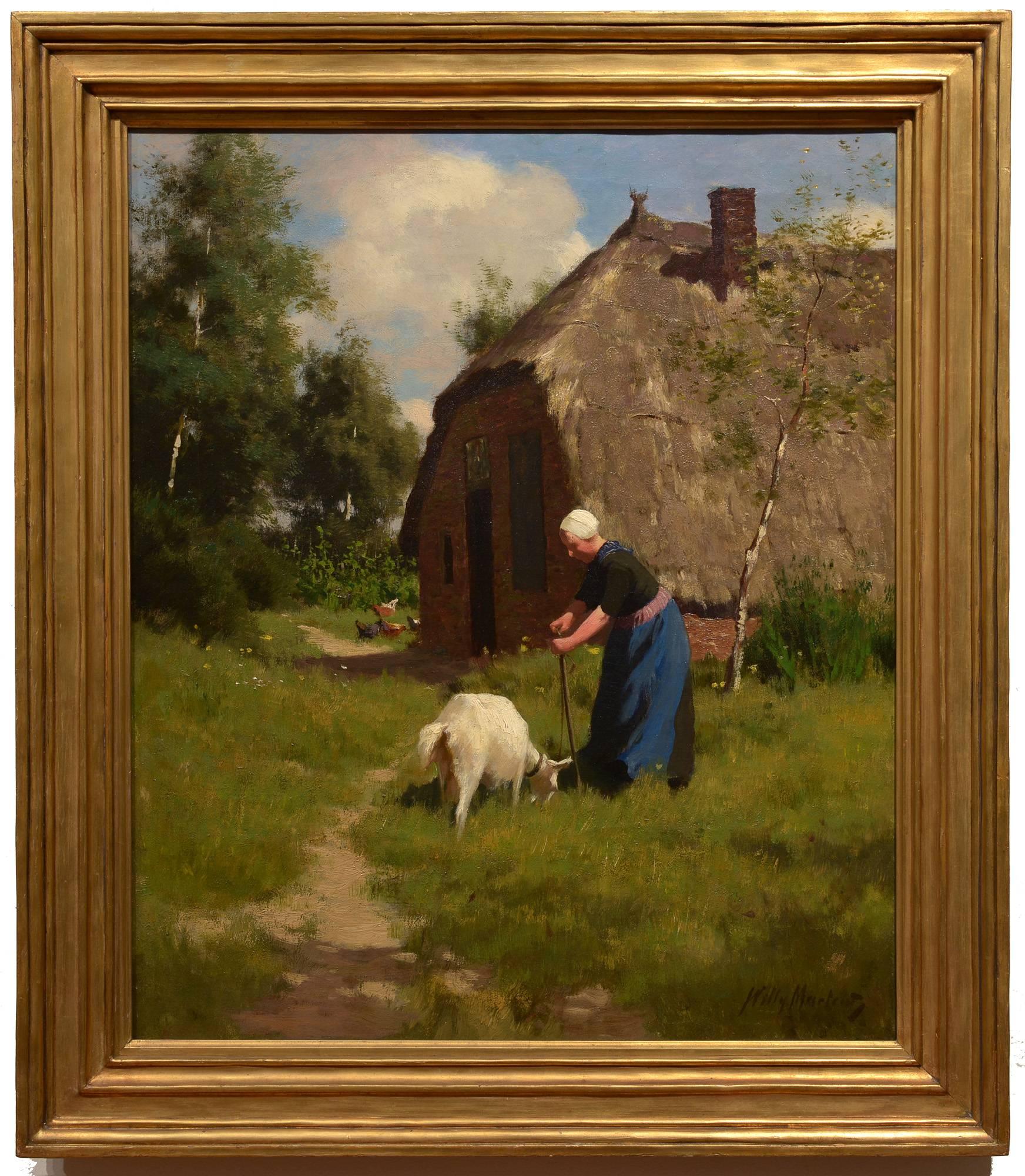 Morning Walk - Painting by Willem (Willy) Martens