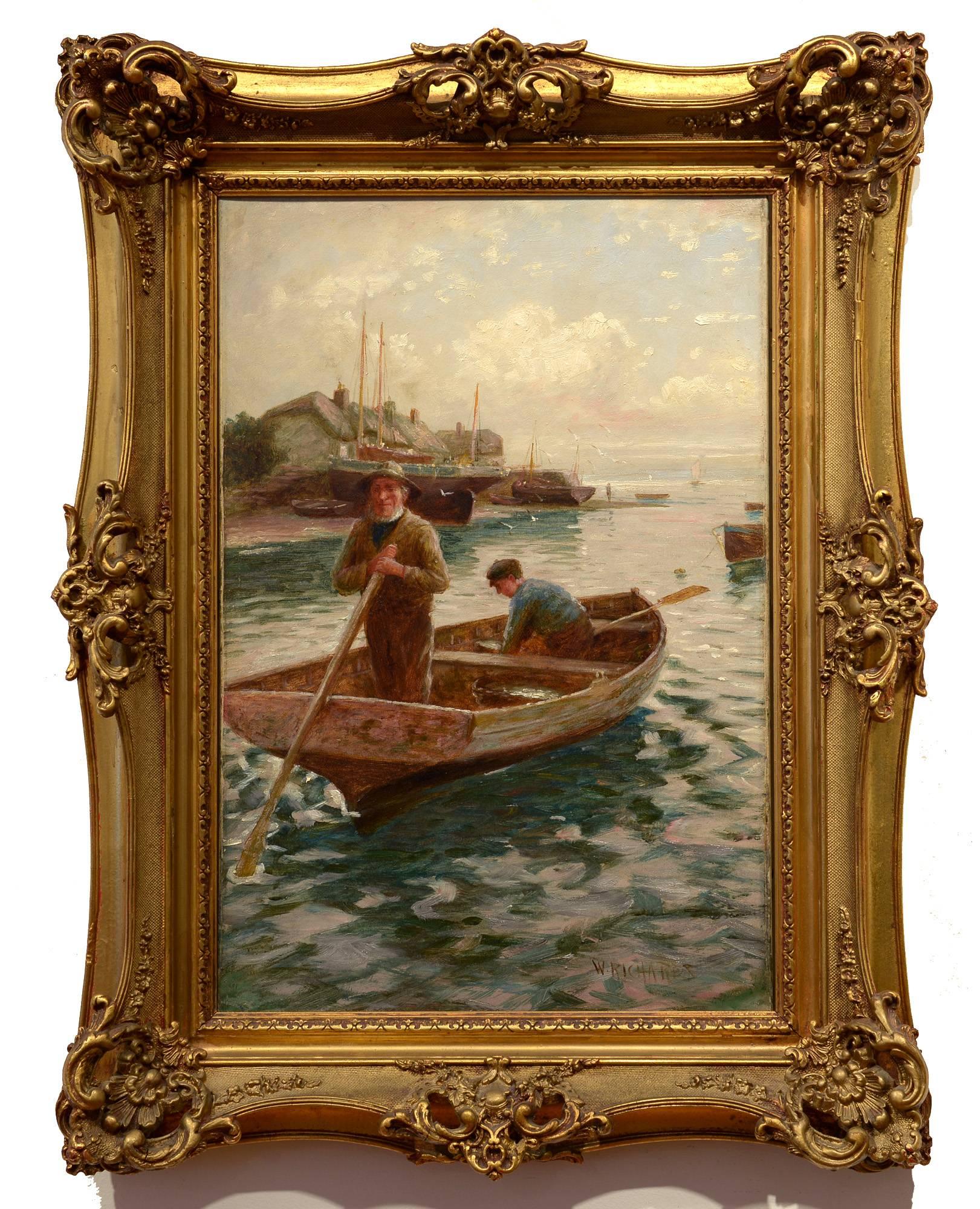 Der britische Künstler William Richards aus dem 19. Jahrhundert, der vor allem für seine maritimen und küstennahen Dorfszenen bekannt ist, stellte in mehreren Galerien und Museen aus, darunter im Pace London und im Brandywine River Museum.  