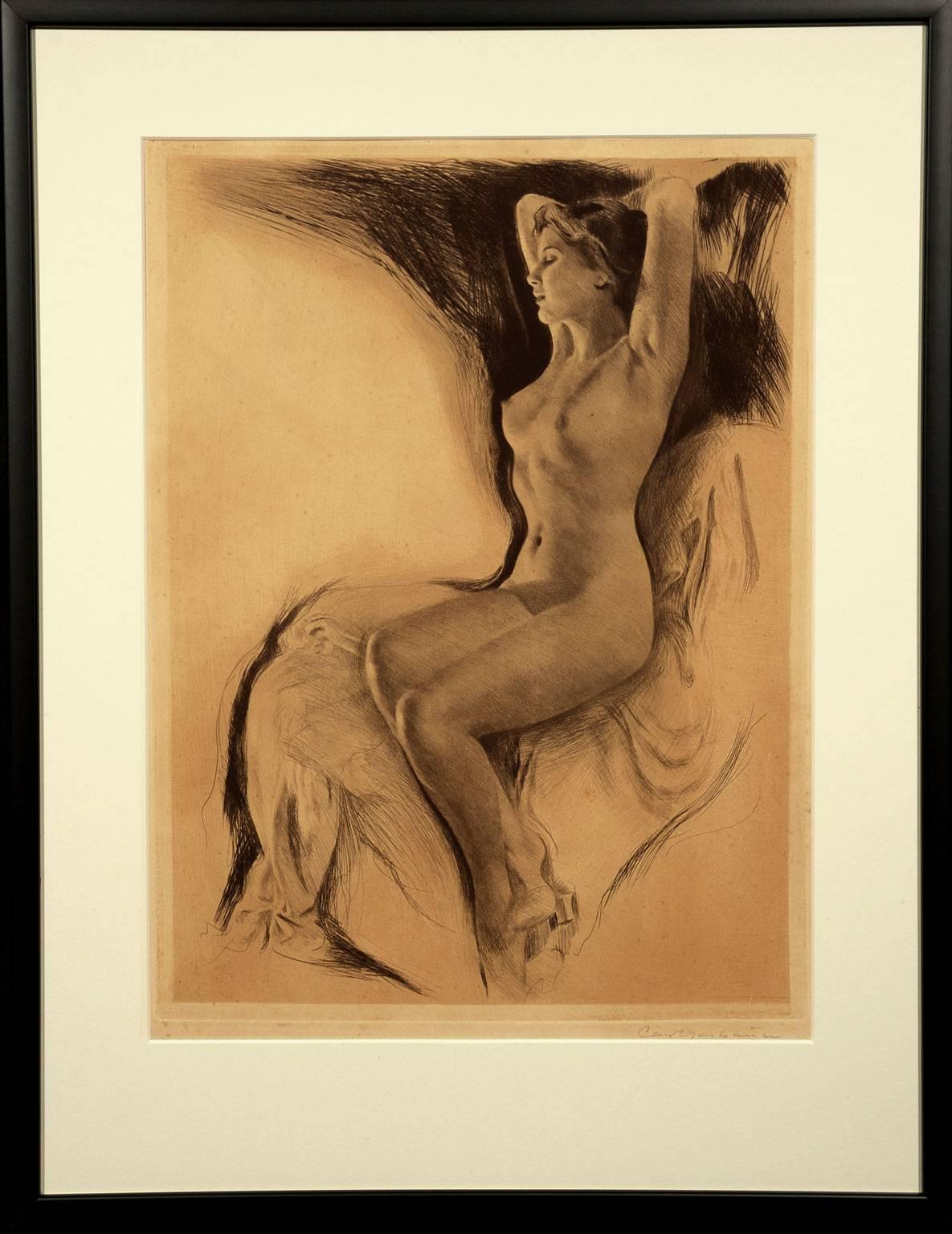 Candlelight - Print by Carl Joseph Bauer