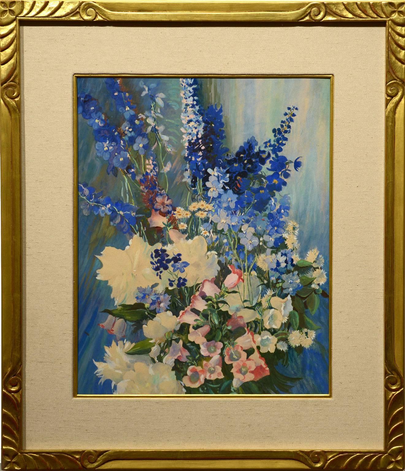 Mid-Summer Bouquet - Painting by Laura Coombs Hills