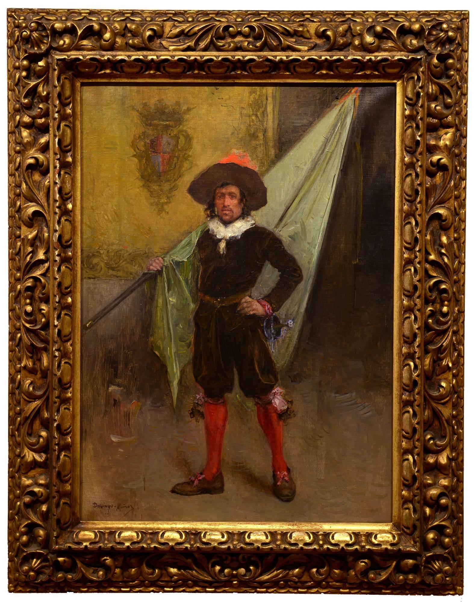 Abanderado (Flag Bearer) - Painting by Domingo Muñoz y Cuesta
