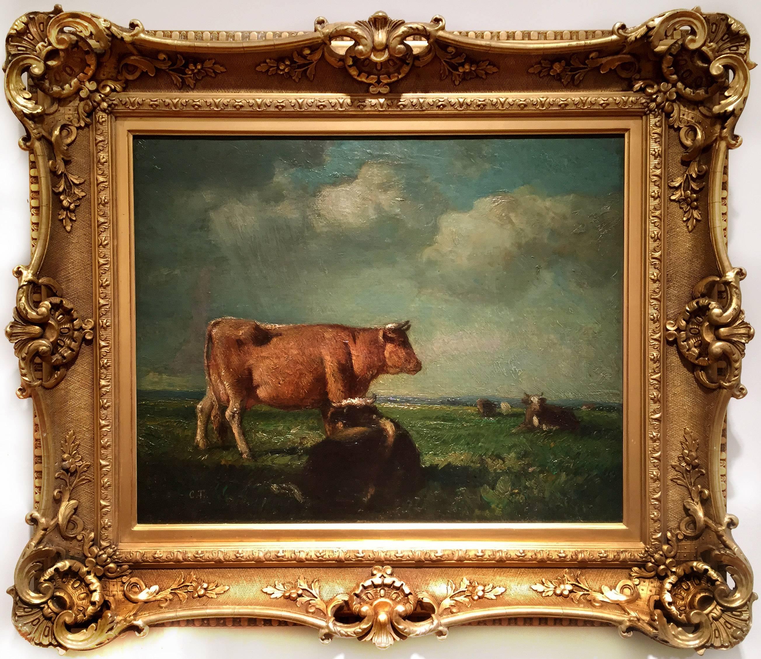 Morning Pasture - Painting by Constant Troyon