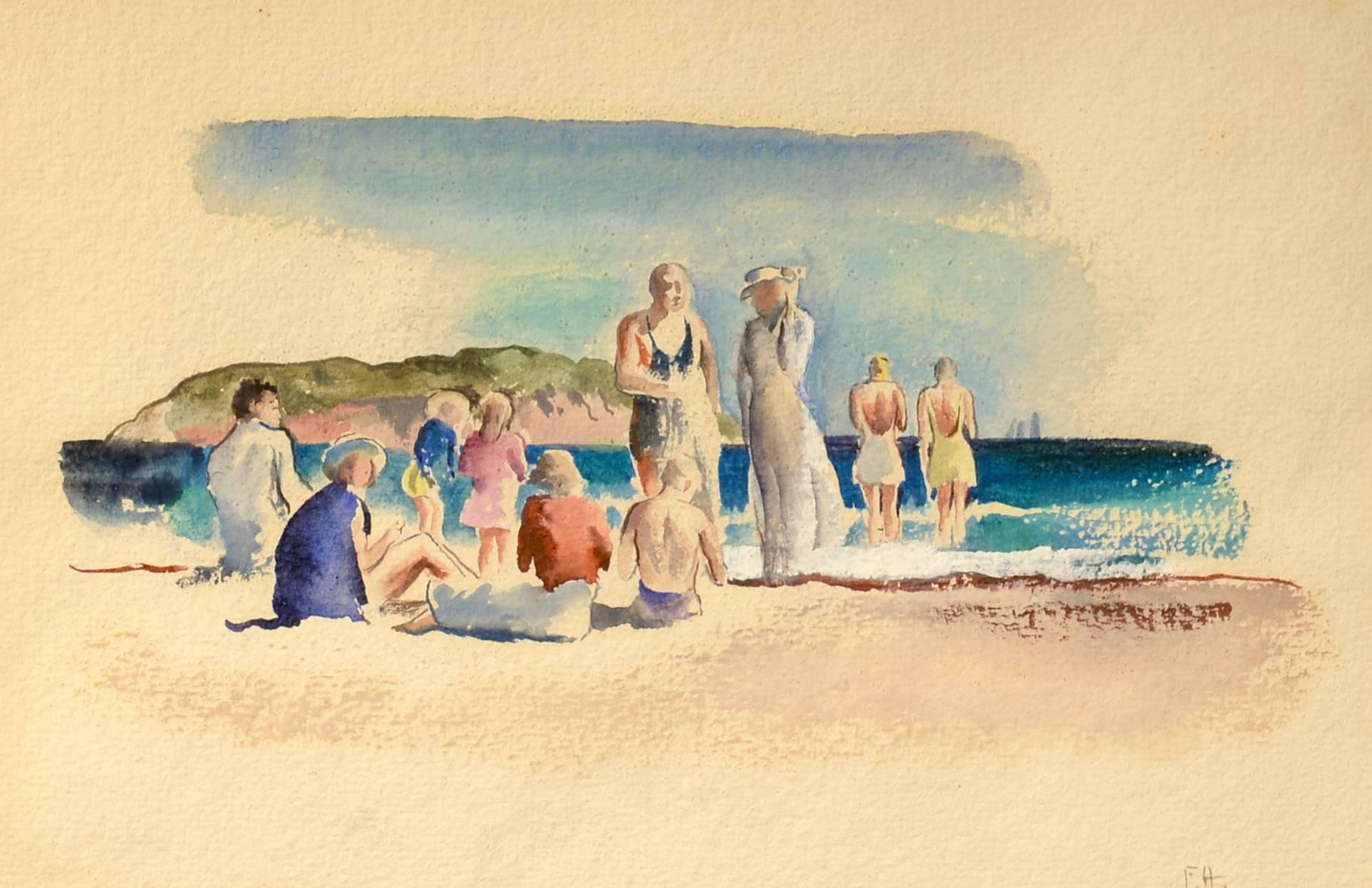 Felicie Howell Figurative Art - At the Beach