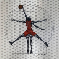 Atleta vitruviano Michael Jordan - Red  Edizione 4/35