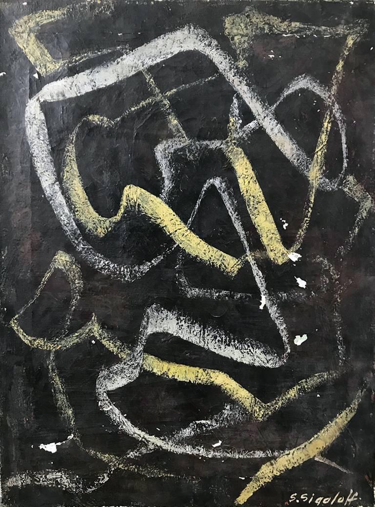 Samuel Sigaloff Abstract Painting - Untitled Abstract