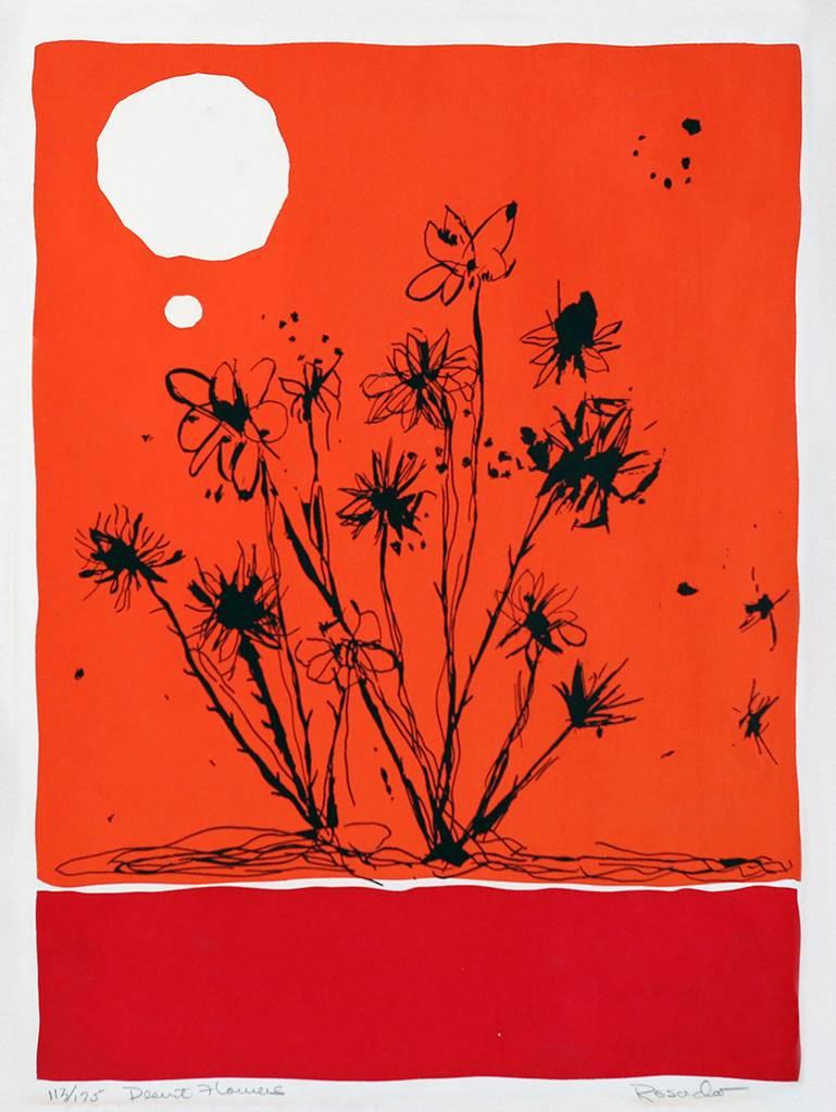 Victor Rosado Abstract Print - Desert Flowers, Edition 113/ 175