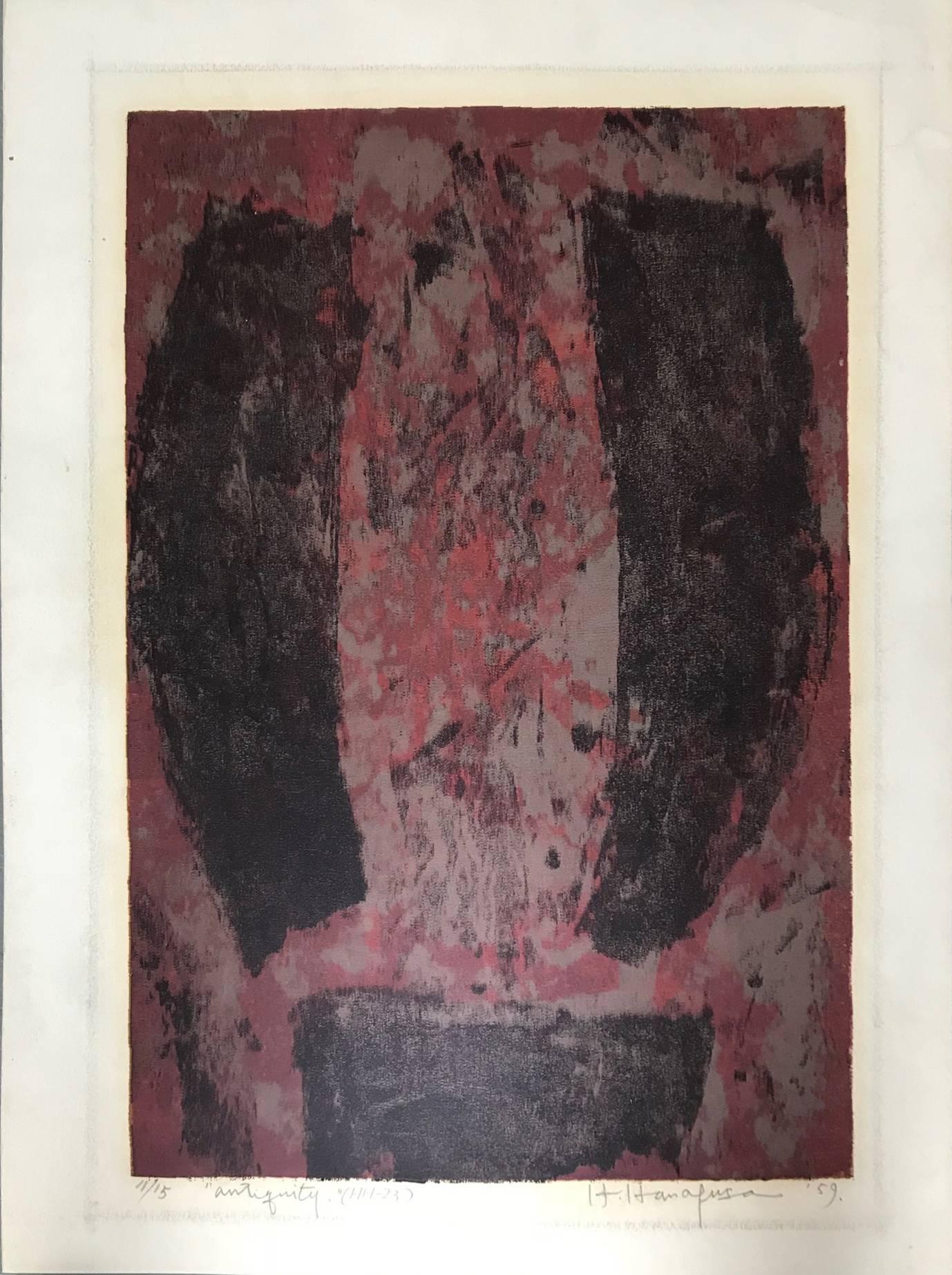 Hisao Hanafusa Abstract Print - Antiquity (Edition 11/15)