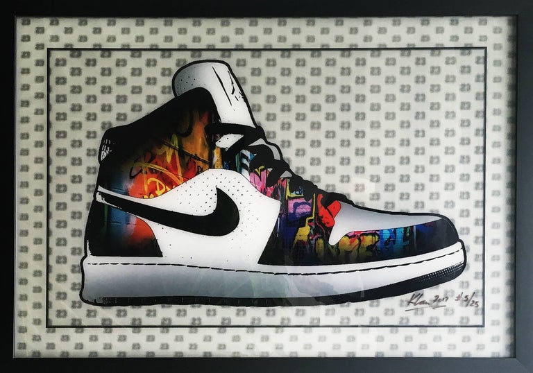 Klau - Graffiti Air Jordan - 36"x24" For Sale at 1stDibs