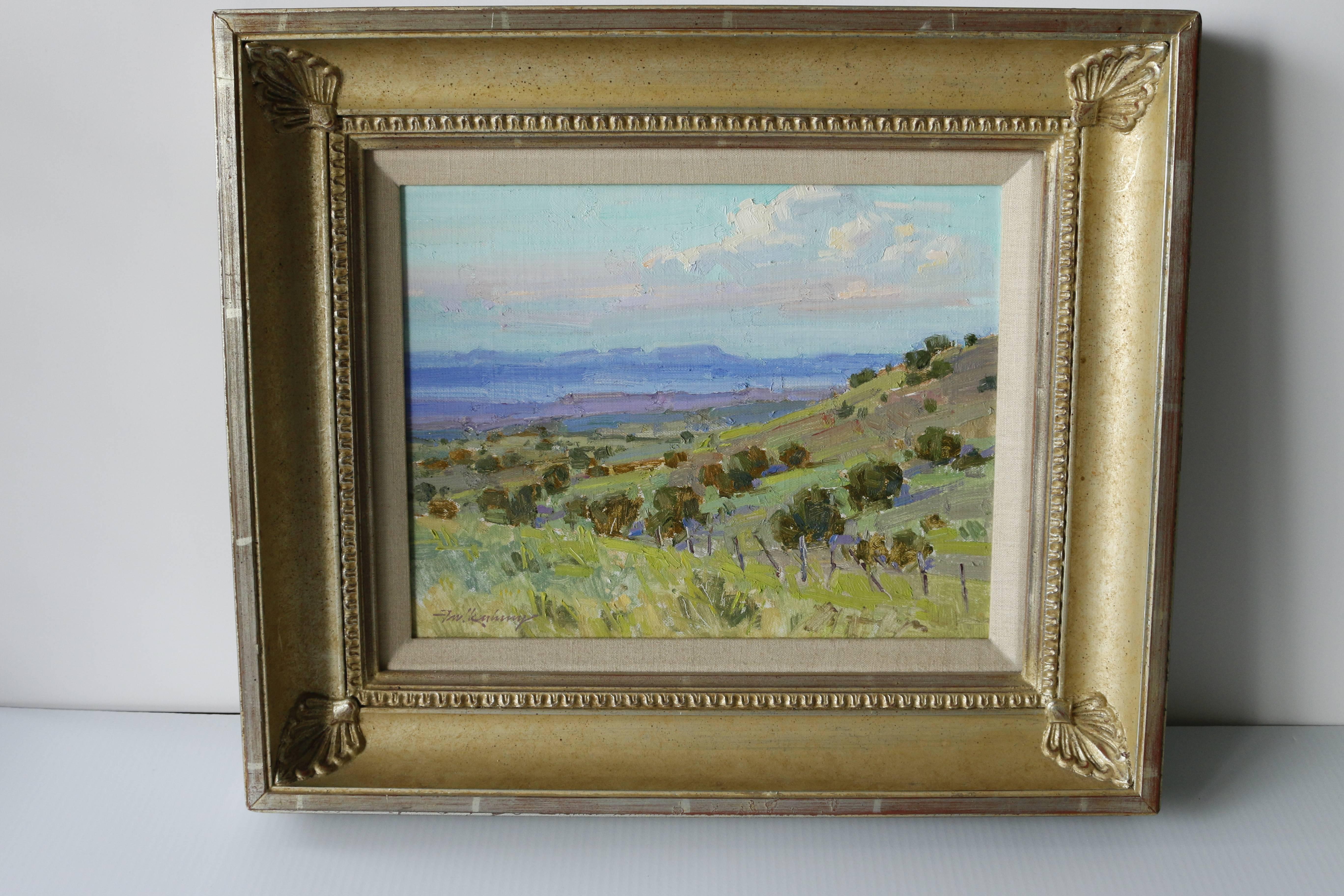 Pecos Vista - Abstract Painting by Gay Faulkenberry