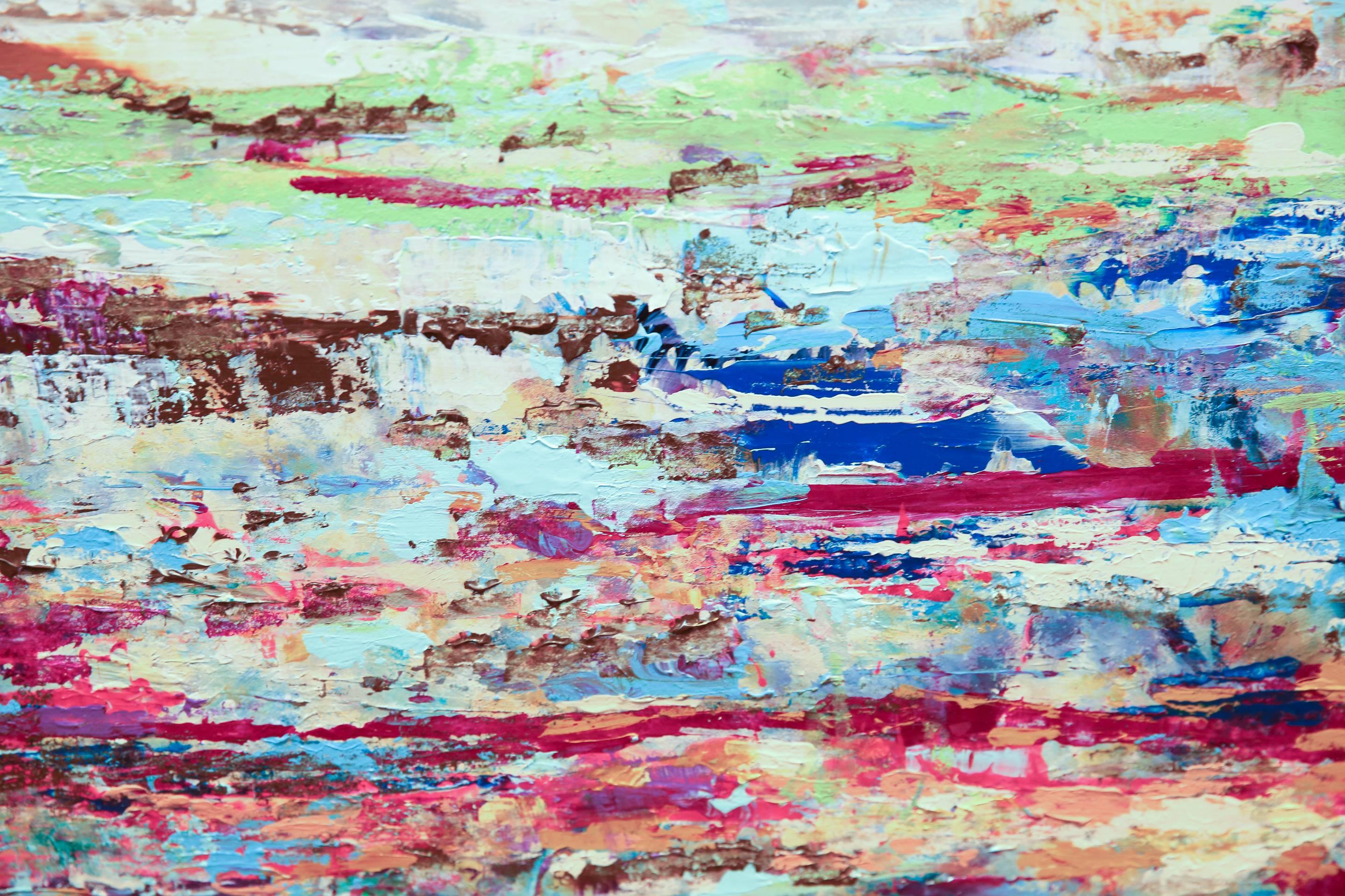 The Horizon Awaits - Abstract Painting by Donna Sved