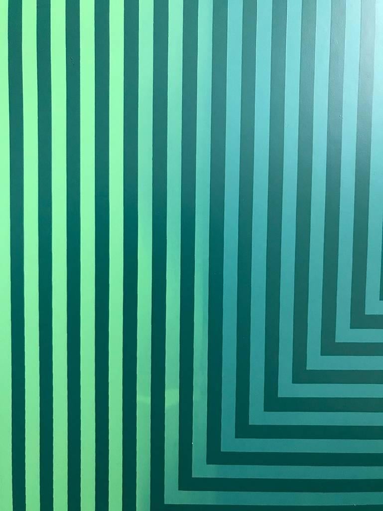 Untitled - Blue Abstract Print by Unknown