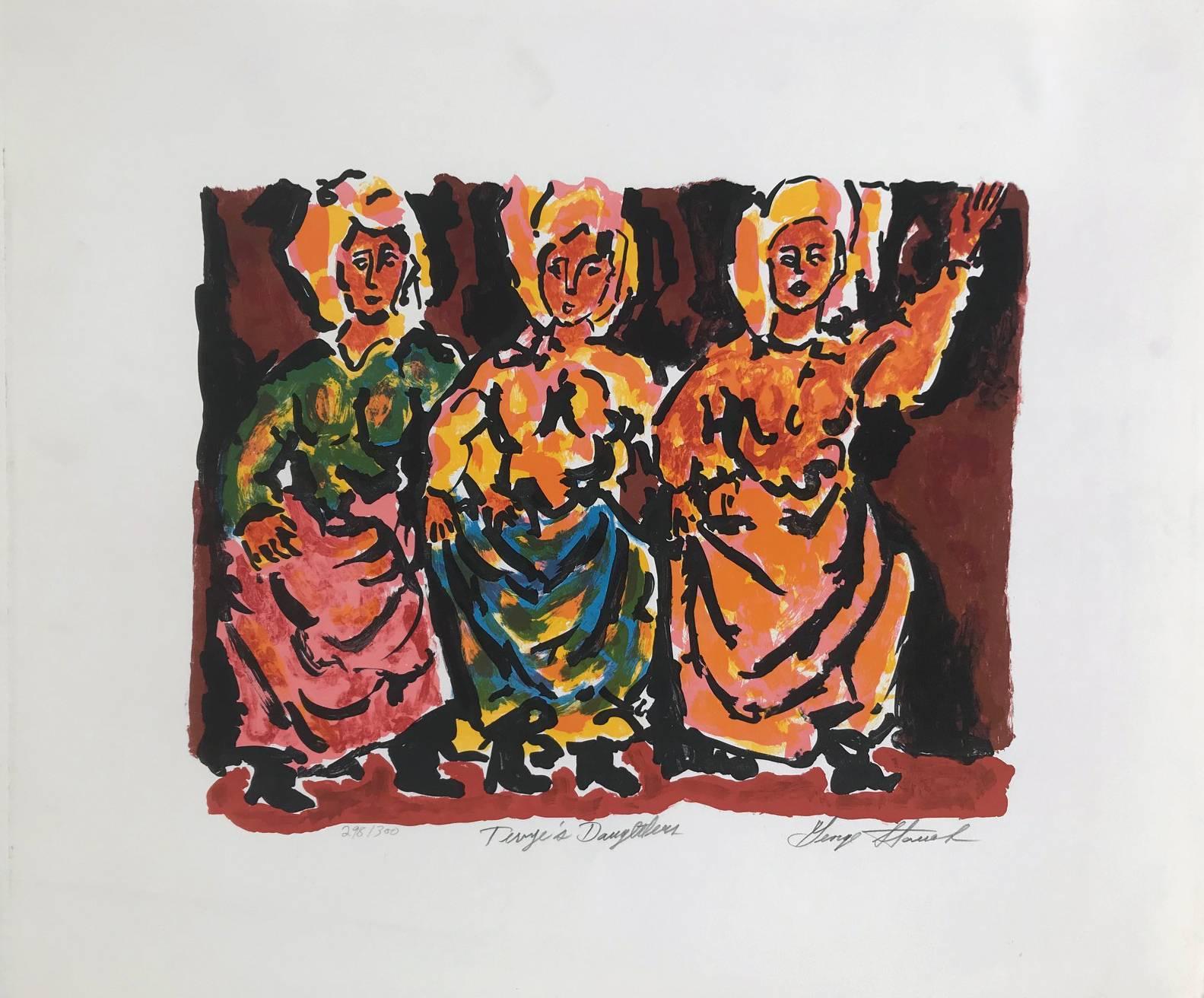 Figurative Print di George Stauch - Le figlie di Terrye ( Edizione 298/300 )