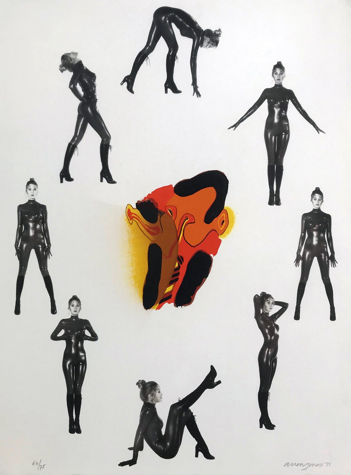 Allen Jones Catwalk II, Etching in Colors, Pop Art, British Art, 20th