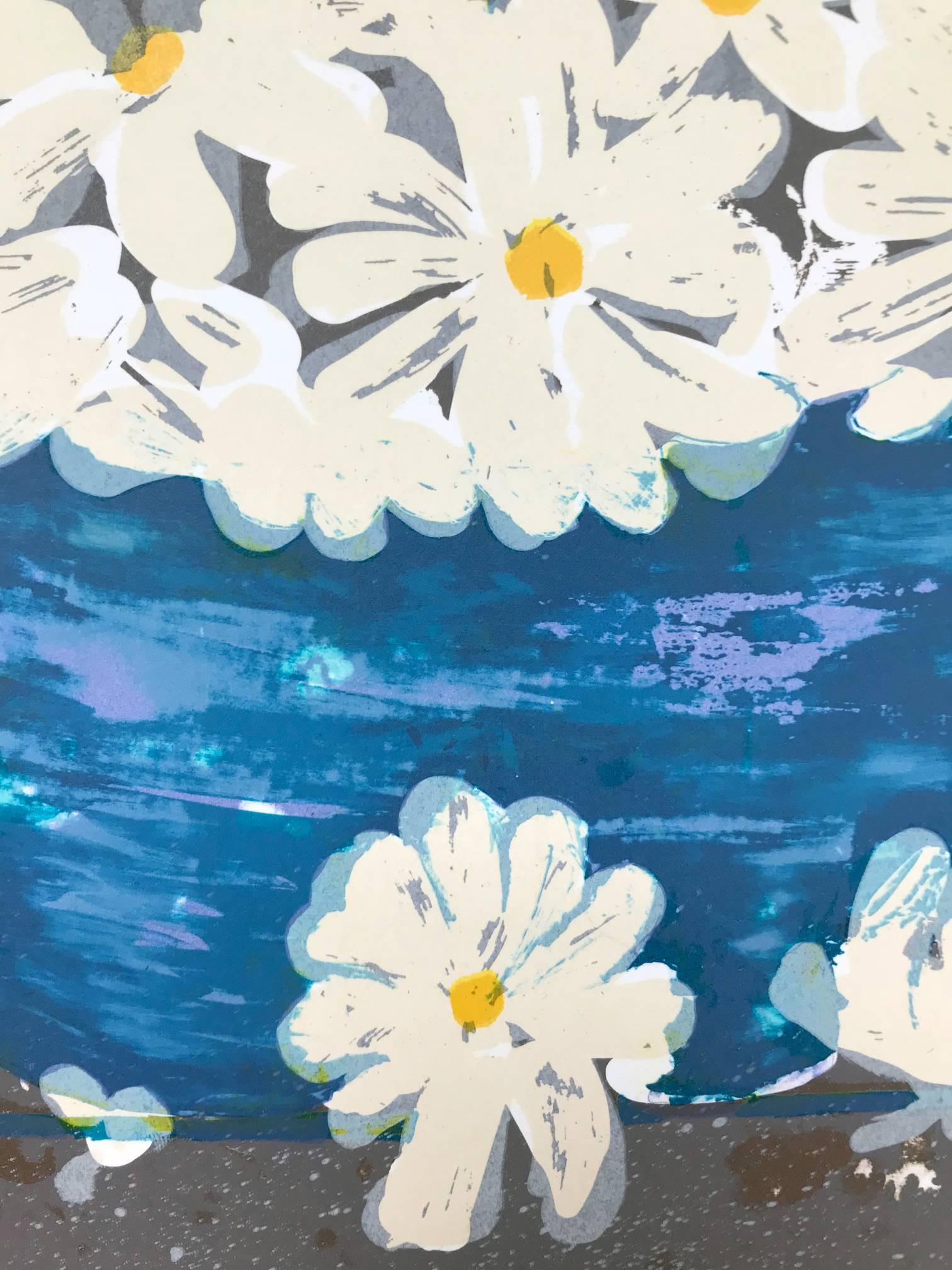 Freed Daisies (Edition 215/325) - Abstract Impressionist Print by Hari Hockey