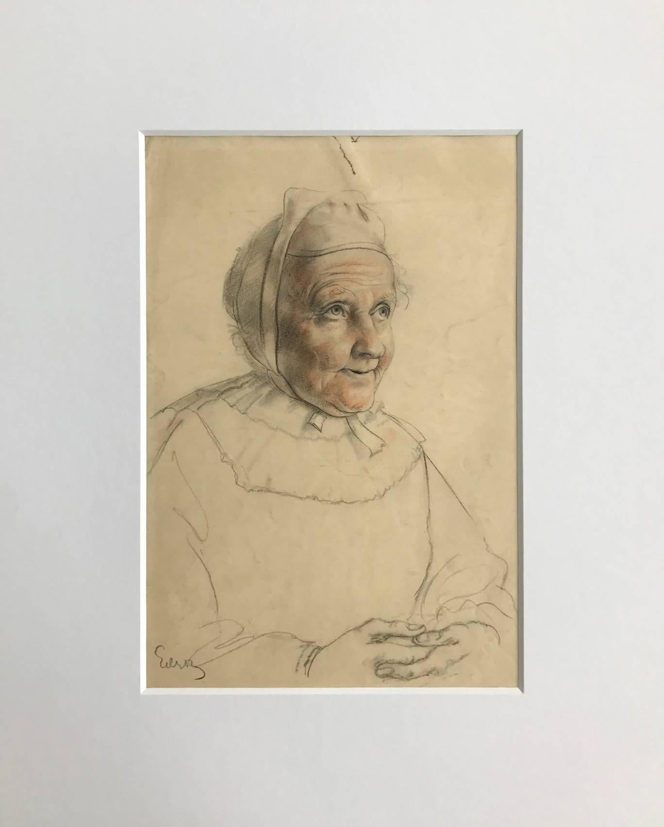 John Gilroy Portrait - Untitled (Drawing of a Woman)