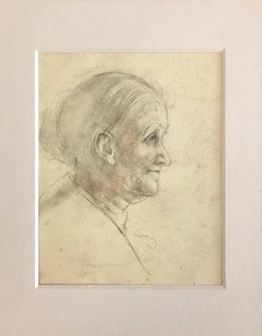 Untitled (Profile of an Elderly Woman)