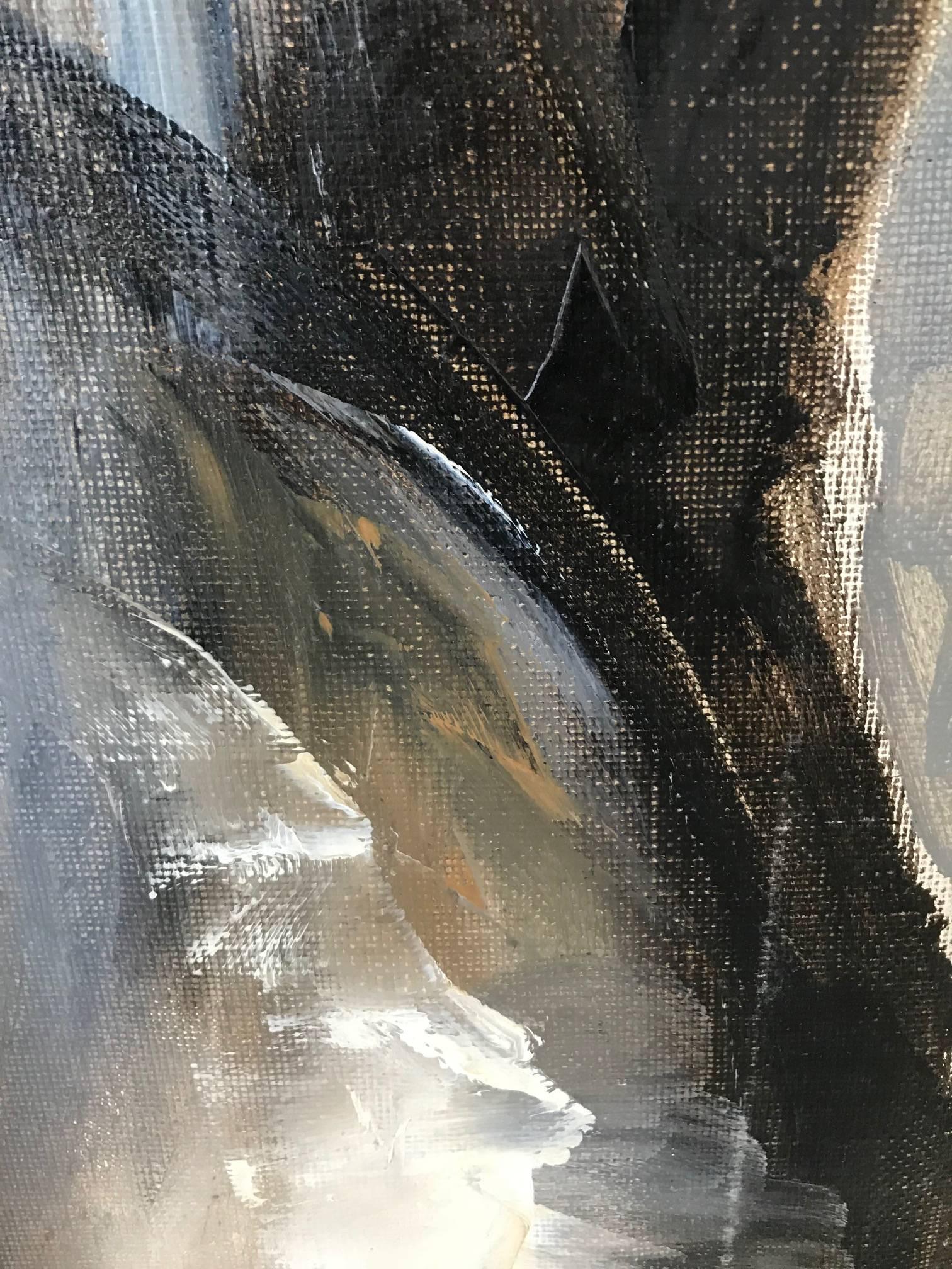 Scongelare - Abstract Painting Nero di Andrei Korovin