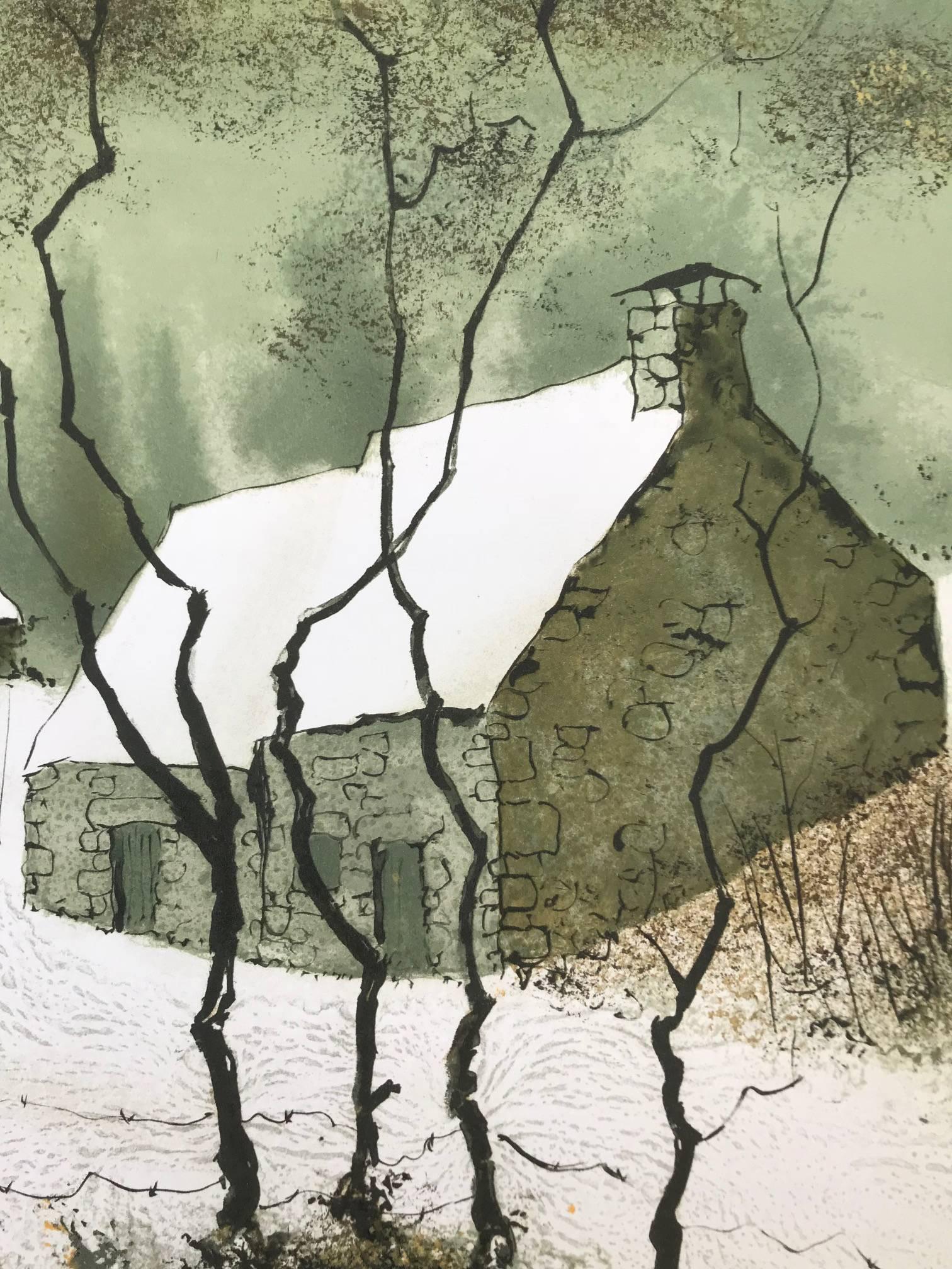 Paisaje invernal sin título (Edición 85/150) - Print de Bernard Charoy