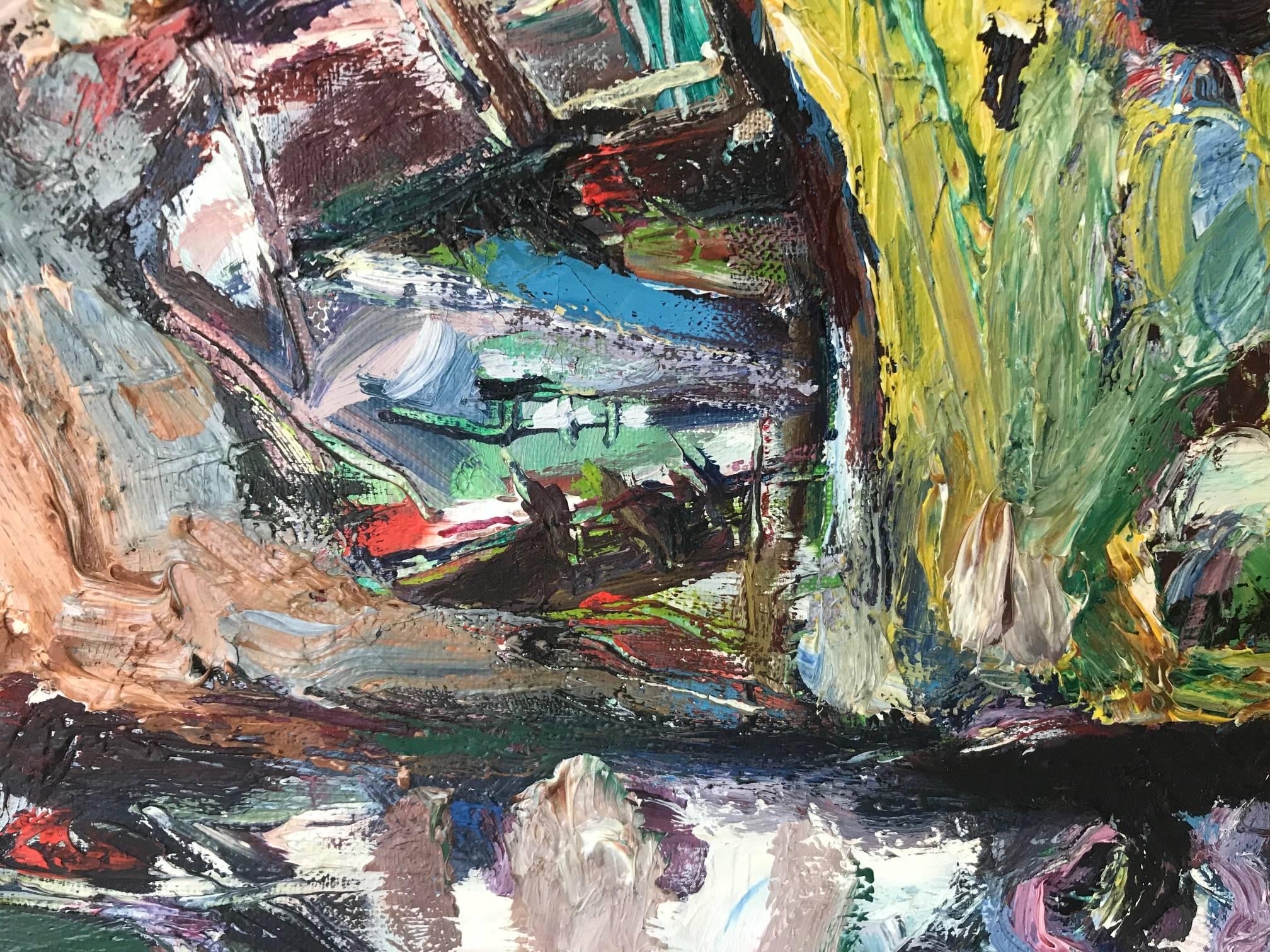 Costa di Batumi - Abstract Painting Grigio di Alexander Pavlov
