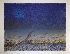 Untitled: Purple, Blue & Gold Landscape (Edition 39/200)