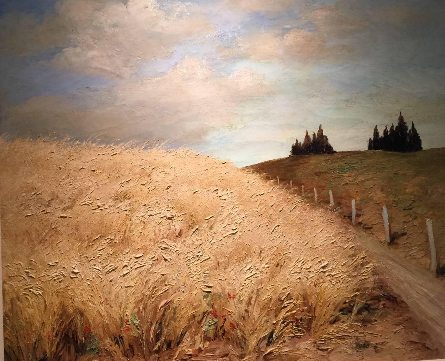 Marcel Dyf Landscape Painting - Wheat Fields